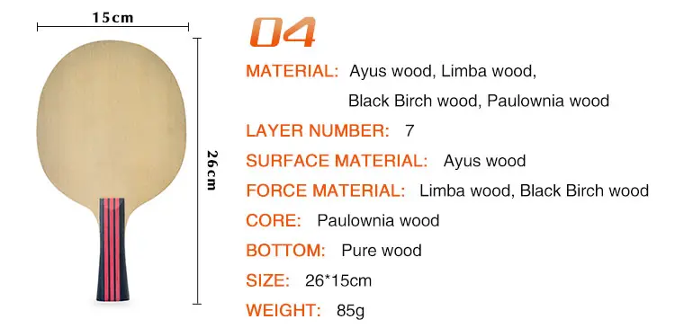 Professional Table Tennis Blades Carbon & All-Wood Mastery for Elite Play (18)