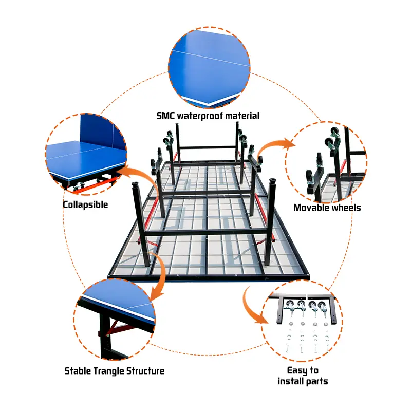 table tennis table dimensions in cm