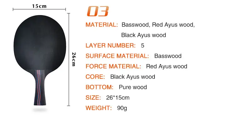 Professional Table Tennis Blades Carbon & All-Wood Mastery for Elite Play (17)