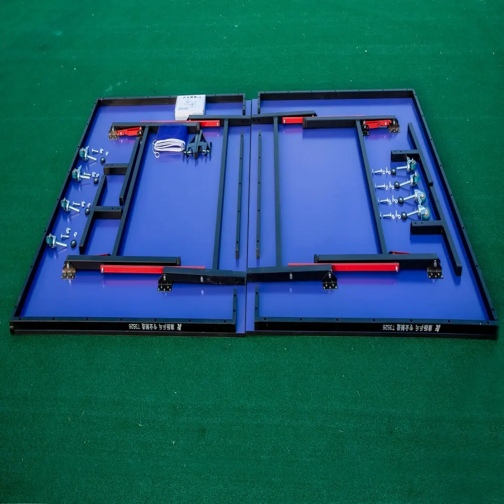 Folding Table Tennis Table with Wheels Indoor OEM (1).jpg