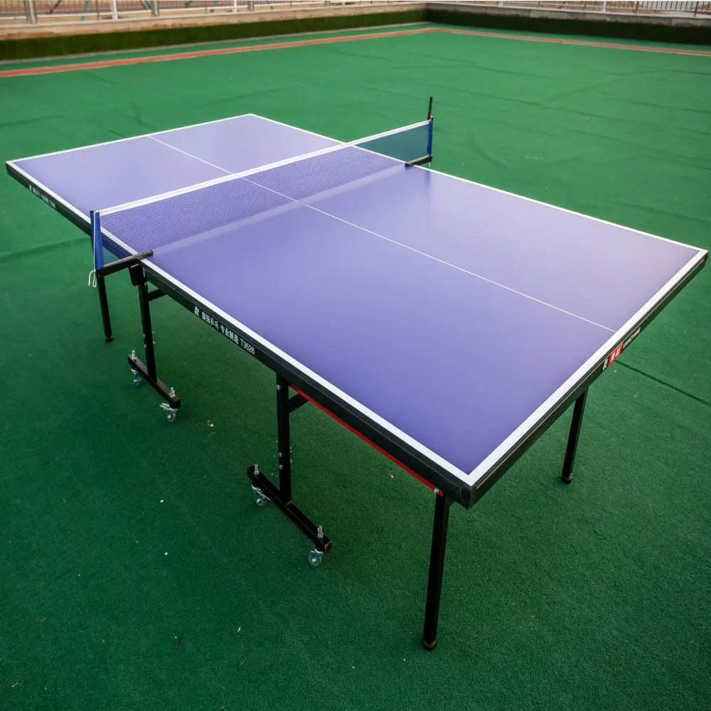 Folding Table Tennis Table with Wheels Indoor OEM (8).jpg